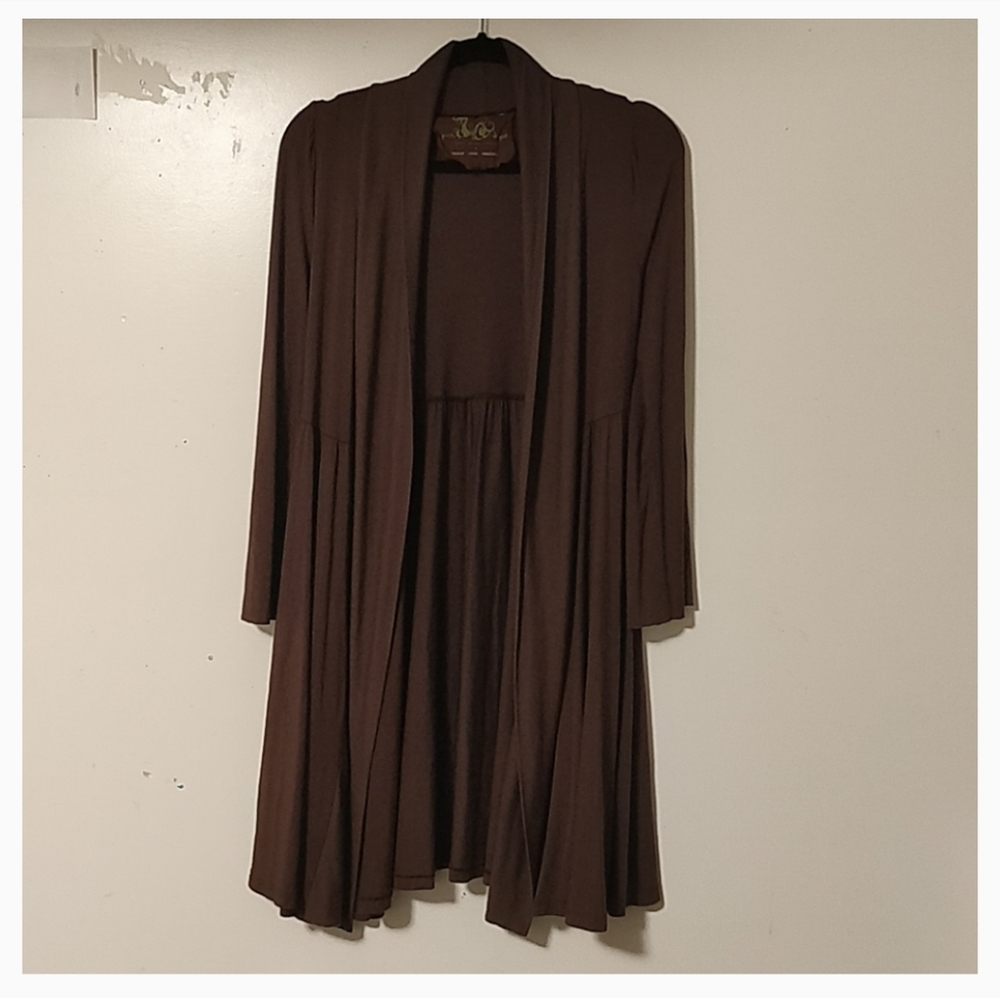 #39 Green Dragon chocolate brown cardigan